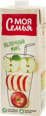 Нектар МОЯ СЕМЬЯ 0,95л Яблочный микс т/п/8 Нектар МОЯ СЕМЬЯ 0,95л Яблочный микс т/п/8
