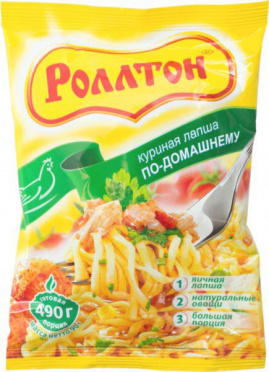 Лапша б/п РОЛЛТОН Курица 85г брикет/40 Лапша б/п РОЛЛТОН Курица 85г брикет/40