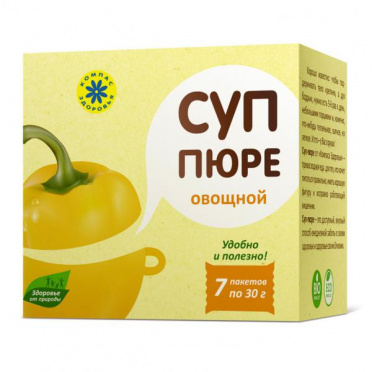 Суп-пюре Овощной 30г/10/Компас здоровья Суп-пюре Овощной 30г/10/Компас здоровья