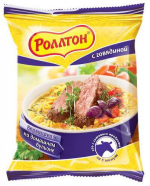 Лапша б/п РОЛЛТОН Говядина 60г брикет/42 Лапша б/п РОЛЛТОН Говядина 60г брикет/42