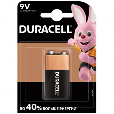 Батарейка DURACELL 9V 1шт/10 Батарейка DURACELL 9V 1шт/10