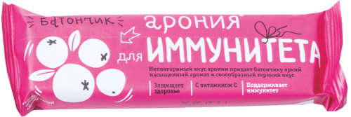 Батончик Арония для иммунитета 25г/30/Леовит Батончик Арония для иммунитета 25г/30/Леовит