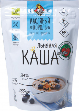 Каша льняная Масляный король 300гр дой-пак/20 Каша льняная Масляный король 300гр дой-пак/20