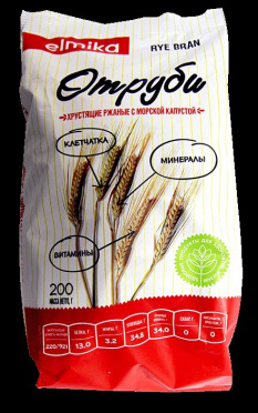 Отруби Еlmika ржаные с морской капустой 200г/20 Отруби Еlmika ржаные с морской капустой 200г/20