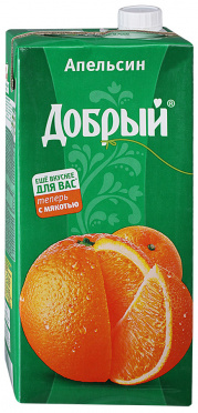 Нектар ДОБРЫЙ 2л Апельсин т/п/6 Нектар ДОБРЫЙ 2л Апельсин т/п/6