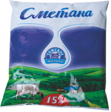 Сметана Томское молоко 15% 500г п/п/8/БЗМЖ Сметана Томское молоко 15% 500г п/п/8/БЗМЖ
