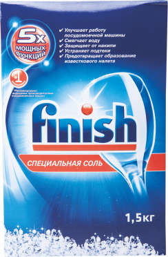 Ср-во д/посудомоеч машин FINISH соль 1,5кг/12 Ср-во д/посудомоеч машин FINISH соль 1,5кг/12