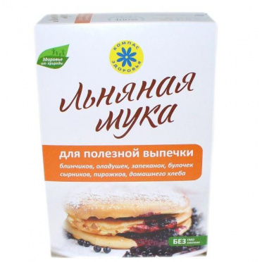 Мука льняная Для полезной выпечки 300г/18/Компас здоровья Мука льняная Для полезной выпечки 300г/18/Компас здоровья