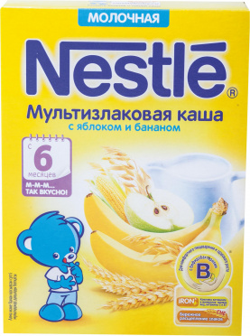 Nestle молочная каша 5 злаков с яблоком и бананом