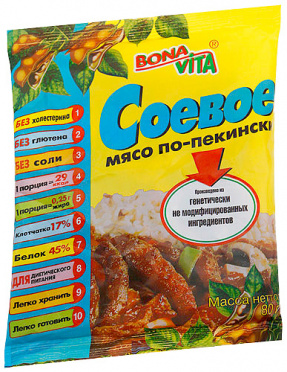 Соевое мясо Мясо по-пекински 80г/20 Соевое мясо Мясо по-пекински 80г/20