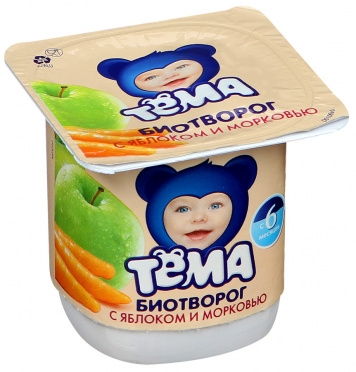 Биотворог Тема 4,2% Яблоко-Морковь 100г пл/уп/12/БЗМЖ Биотворог Тема 4,2% Яблоко-Морковь 100г пл/уп/12/БЗМЖ