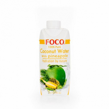 Кокосовая вода Foco с соком ананаса б/сахара 330мл т/п/12 Кокосовая вода Foco с соком ананаса б/сахара 330мл т/п/12