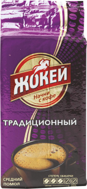 Кофе ЖОКЕЙ Традиционный молотый 250г/12 Кофе ЖОКЕЙ Традиционный молотый 250г/12