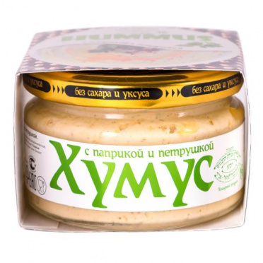 Хумус Тайны Востока С паприкой и петрушкой 200г ст/б/12 Хумус Тайны Востока С паприкой и петрушкой 200г ст/б/12