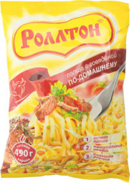 Лапша б/п РОЛЛТОН Говядина 85г брикет/40 Лапша б/п РОЛЛТОН Говядина 85г брикет/40