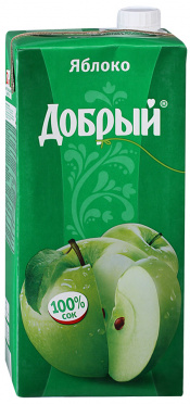 Нектар ДОБРЫЙ 2л Яблоко т/п/6 Нектар ДОБРЫЙ 2л Яблоко т/п/6