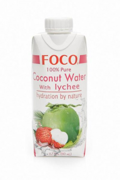 Кокосовая вода Foco с соком личи натур б/сахара 330мл TetraPak/12 Кокосовая вода Foco с соком личи натур б/сахара 330мл TetraPak/12