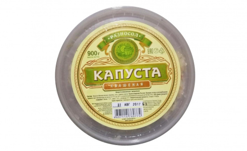 Капуста квашеная РАЗНОСОЛ 900г/пластик банка/6 Капуста квашеная РАЗНОСОЛ 900г/пластик банка/6