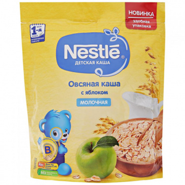 Nestle каша овсяная сухая молочная 250г