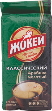 Кофе ЖОКЕЙ Классический молотый 250г/12 Кофе ЖОКЕЙ Классический молотый 250г/12