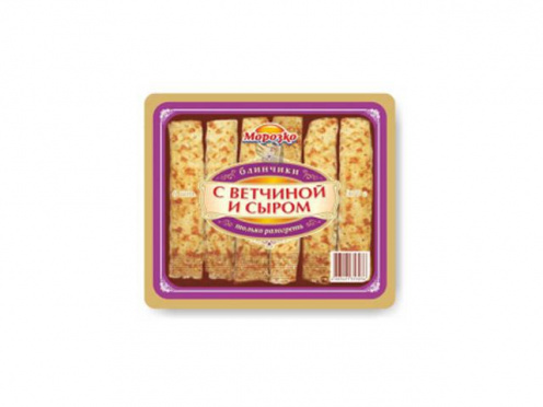 Блинчики Морозко с ветчиной и сыром 210г/пакет/28 Блинчики Морозко с ветчиной и сыром 210г/пакет/28