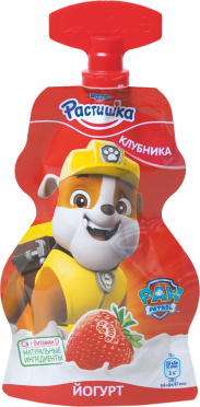 Йогурт Растишка 2,6% Клубника 70г гуала-пак/12/БЗМЖ Йогурт Растишка 2,6% Клубника 70г гуала-пак/12/БЗМЖ