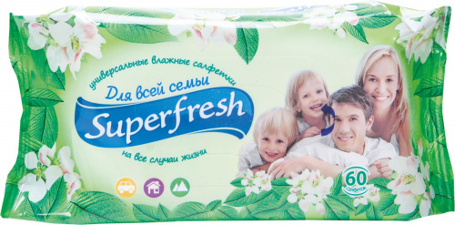 Салфетки влажные Superfresh д/детей и мам 60шт/12 Салфетки влажные Superfresh д/детей и мам 60шт/12