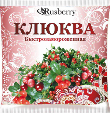 Клюква свежемороженая 300г/пакет/10/Русберри Лайн Клюква свежемороженая 300г/пакет/10/Русберри Лайн