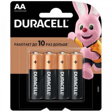 Батарейка DURACELL Basic AA 4шт на бл/12 Батарейка DURACELL Basic AA 4шт на бл/12