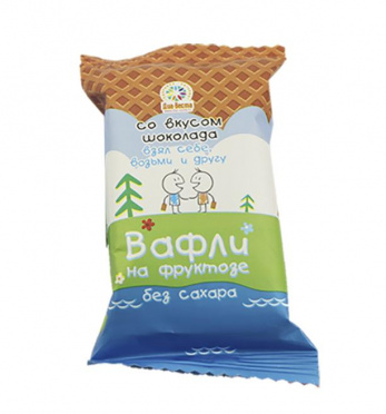 Вафли на фруктозе Диа-Веста со вкусом шоколада 32г/30 Вафли на фруктозе Диа-Веста со вкусом шоколада 32г/30