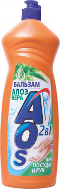 Ср-во д/мытья посуды АОС Бальзам Алоэ Вера 0,9л/12 Ср-во д/мытья посуды АОС Бальзам Алоэ Вера 0,9л/12