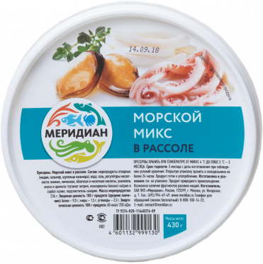 Ассорти из морепродуктов в рассоле