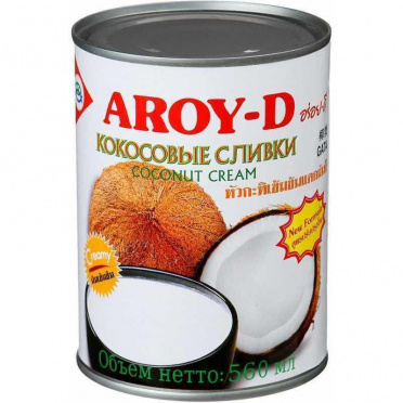 Кокосовые сливки Aroy-D 70% 560мл ж/б/24 Кокосовые сливки Aroy-D 70% 560мл ж/б/24