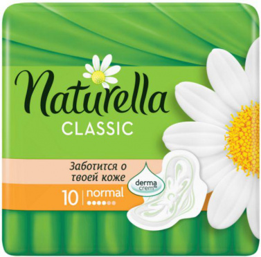 Прокладки НАТУРЕЛЛА Classic Camomile Normal Single 9шт/24 Прокладки НАТУРЕЛЛА Classic Camomile Normal Single 9шт/24
