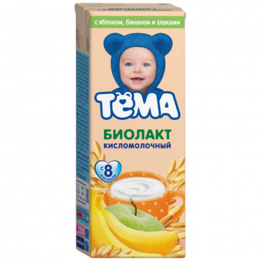 Биолакт Детский Тема яблоко банан злаки 3,0% 206г пл/бут/6/БЗМЖ Биолакт Детский Тема яблоко банан злаки 3,0% 206г пл/бут/6/БЗМЖ