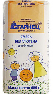 Смесь Гарнец для приготовления блинов б/г 600г/6 Смесь Гарнец для приготовления блинов б/г 600г/6