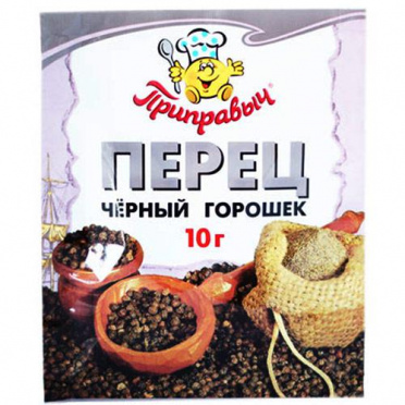 Приправа ПРИПРАВЫЧ Перец черный горошек 10г/35 Приправа ПРИПРАВЫЧ Перец черный горошек 10г/35