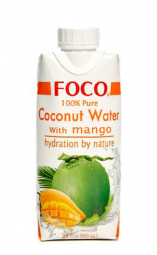 Кокосовая вода Foco с манго натур б/сахара 330мл TetraPak/12 Кокосовая вода Foco с манго натур б/сахара 330мл TetraPak/12